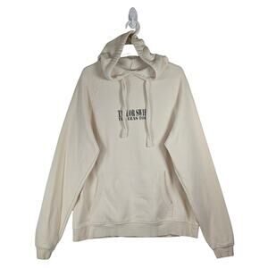 Official Taylor Swift Beige Eras Tour Graphic Hoodie Pullover Women’s Size XS
